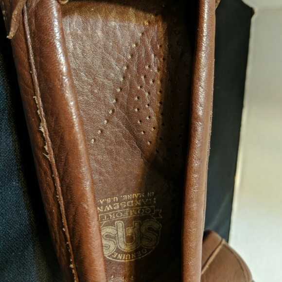 SAS brown leather loafers size 6.5 - Picture 5 of 6